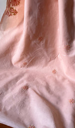 Load image into Gallery viewer, Falisha Women's Lakhnavi Handcrafted Cotton Chikankari Saree - HONC0255945