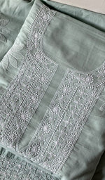 Load image into Gallery viewer, Hera Women's Lakhnavi Handcrafted Cotton Chikankari Suit Material - HONC0275048