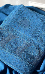 将图像加载到图库查看器中, Women's Lakhnavi Handcrafted Viscose Georgette Chikankari Full Suit Material - HONC0299913