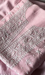 将图像加载到图库查看器中, Women's Lakhnavi Handcrafted Unstitched Mul Chanderi Kurta And Dupatta Set - HONC0329039