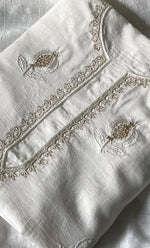 Load image into Gallery viewer, Women's Lakhnavi Handcrafted Chanderi Silk Unstitched Kurta And Dupatta Set - HONC06321967