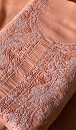 Load image into Gallery viewer, Women's Lakhnavi Handcrafted Unstitched Cotton Chikankari Suit Material - HONC0364005