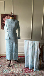 Load image into Gallery viewer, Hiba Women's Lakhnavi Handcrafted Semi stitched Cotton Chikankari Suit Material - HONC0348831