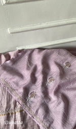 Load image into Gallery viewer, Mahira Women's Lakhnavi Handcrafted Mul Chanderi Unstitched Chikankari Full Suit - HONC0355238