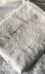Load image into Gallery viewer, Laila Women's Lucknowi Handcrafted Faux-Georgette Chikankari Suit Material - HONC0319925