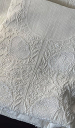 Load image into Gallery viewer, Women's Lakhnavi Handcrafted Maheshwari Mul Chanderi Unstitched Kurta And Dupatta Set - HONC0288966