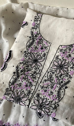 Load image into Gallery viewer, Titlee Women's Lakhnavi Handcrafted Mul Chanderi Kurta And Dupatta Set - HONC0269305