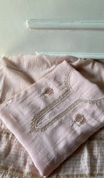 将图像加载到图库查看器中, Mahira Women's Lakhnavi Handcrafted Mul Chanderi Unstitched Chikankari Full Suit - HONC0355229