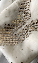 将图像加载到图库查看器中, Alfia Women's Lakhnavi Handcrafted Pure Organza Chikankari Unstitched Kurta And Dupatta Set- HONC0326234