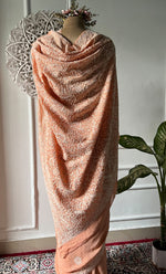 将图像加载到图库查看器中, Women's Lakhnavi Handcrafted Pure Silk Georgette Chikankari Saree - HONC0313294