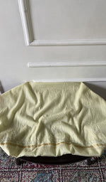 Load image into Gallery viewer, pale yellow pure mul chanderi, full piece laid out