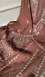 Load image into Gallery viewer, fine do and teen taar chikankari and haath ki jaali across the kurta