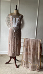 Load image into Gallery viewer, Dusty Rose suit set on the mannequin with its dupatta
