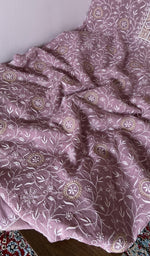 Load image into Gallery viewer, Gala worked in do taar and teen taar chikankari