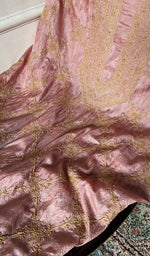 Load image into Gallery viewer, Gala and front panel worked in fine do taar chikankari