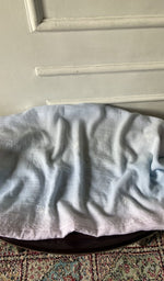 Load image into Gallery viewer, blue grey pure kota cotton, full piece laid out