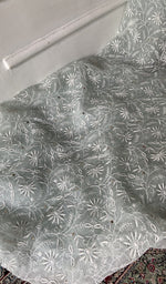 Load image into Gallery viewer, Gala and front panel worked in fine do taar chikankari