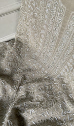 Load image into Gallery viewer, do taar and teen taar chikankari on ivory pure mul chanderi