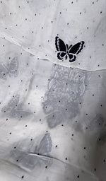 Load image into Gallery viewer, dupatta chikankari detail, white pure organza silk