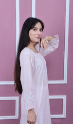 Load image into Gallery viewer, Nargish Women's Lucknowi Handcrafted Cotton Chikankari Kurti - HONC0171335