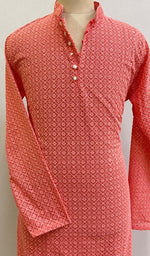 Load image into Gallery viewer, Men's Faux-Georgette Hakoba Kurta - HONC02618220