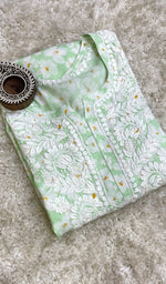 Load image into Gallery viewer, Zeba Women's Lucknowi Handcrafted Modal Cotton Chikankari Kurti - HONC0174495
