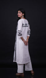 Load image into Gallery viewer, Pakeezah Women's Lucknowi Handcrafted Cotton Chikankari Kurti - HONC0171316
