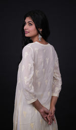 Load image into Gallery viewer, Women's Lakhnavi Handcrafted Viscose Georgette Chikankari Kurti - HONC091901