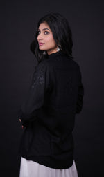 Load image into Gallery viewer, Women's Lakhnavi Handcrafted Modal Cotton Chikankari Top - HONC0171839