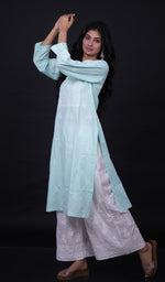 Load image into Gallery viewer, Gulnaaz Women's Lucknowi Handcrafted Mul Cotton Chikankari Kurti - HONC0161219