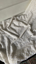 Load image into Gallery viewer, Lucknowi Handcrafted Pure Silk Georgette Chikankari Unstitched Men's Kurta Fabric - HONC0333625