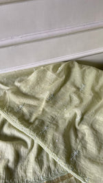 Load image into Gallery viewer, ‹› Women's Lakhnavi Handcrafted Chanderi Silk Unstitched Chikankari Full Suit - HONC0354635