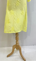 将图像加载到图库查看器中, Heer Women's Lucknowi Handcrafted Muslin Chikankari Kurti - HONC0216484