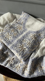 Load image into Gallery viewer, Women's Lakhnavi Handcrafted Mul Chanderi Unstitched Kurta And Dupatta Set- HONC0309619