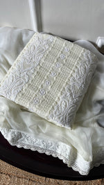 将图像加载到图库查看器中, Nida Women's Lakhnavi Handcrafted Cotton Chikankari Suit Material - HONC0289734