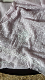 Load image into Gallery viewer, Women's Lakhnavi Handcrafted Mul Chanderi Unstitched Kurta And Dupatta Set - HONC0288967