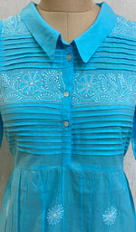 Load image into Gallery viewer, Women's Lakhnavi Handcrafted Cotton Chikankari Top - NC050103