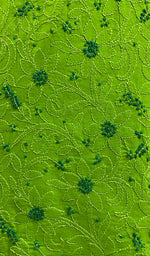 将图像加载到图库查看器中, Women's Lakhnavi Handcrafted Green Cotton Chikankari Top - NC050093