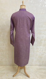 Load image into Gallery viewer, Men's Lucknowi Handcrafted Cotton Chikankari Kurta - NC053213