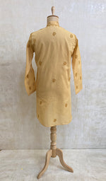 Load image into Gallery viewer, Men&#39;s Lucknowi Handcrafted Cotton Chikankari Kurta - NC053227
