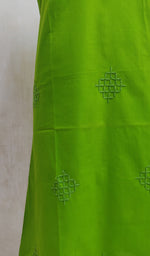 Load image into Gallery viewer, Women's Lucknowi Handcrafted Green Cotton Chikankari Kurti - NC044200-09