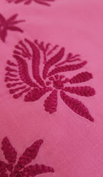 Load image into Gallery viewer, Women's Lucknowi Handcrafted Cotton Chikankari Unstitched Kurti Fabric - NC043740