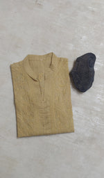 Load image into Gallery viewer, Women's Lucknowi Handcrafted Beige Cotton Chikankari Kurti - NC0443744