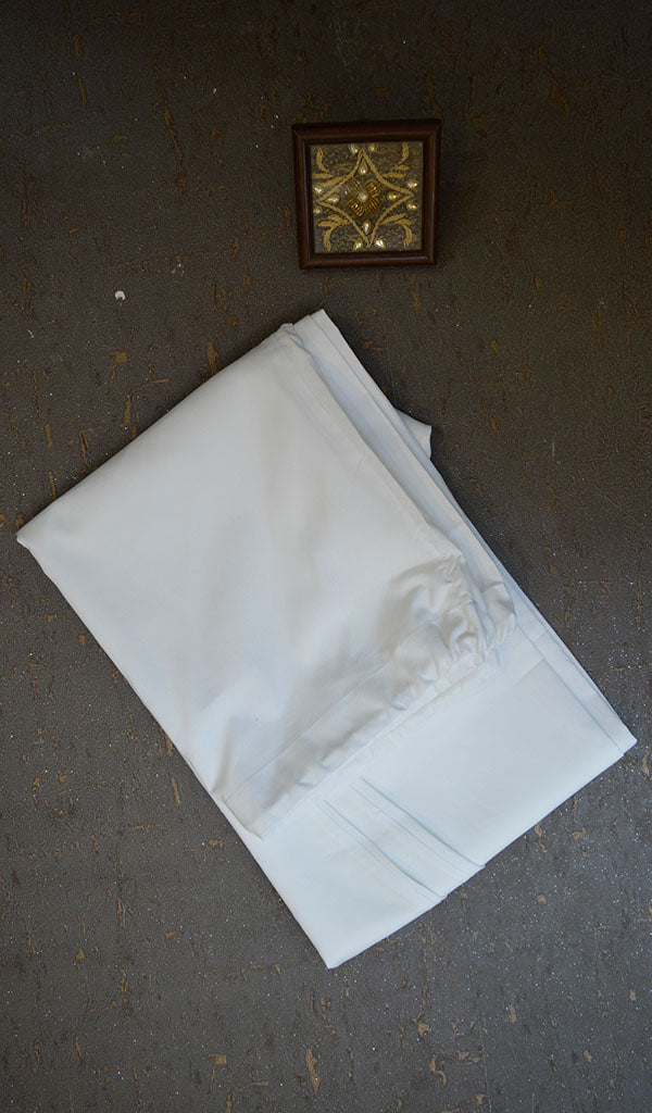 White Cotton Men's Salwar- NC03