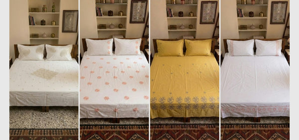 Chikankari Home Decor: Handcrafted Bedsheets, Table Linen & Home Accents