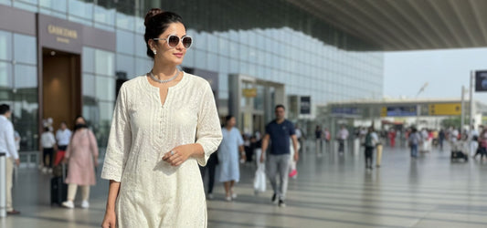 Chikankari for Airport Looks