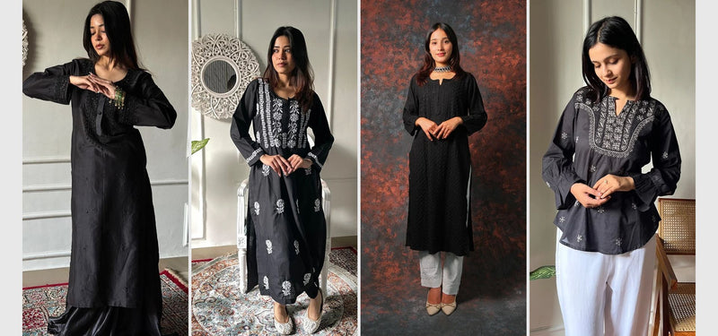 How to Style a Black Chikankari Kurti: Outfit Ideas for Every Occasion