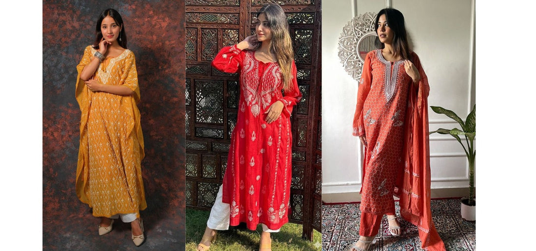 Monochrome Chikankari Looks