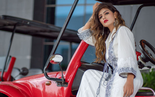 Make a style statement with NAZRANA CHIKAN Sarees