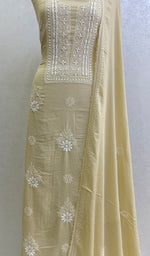 Load image into Gallery viewer, Women&#39;s Lakhnavi Handcrafted Modal Cotton Chikankari Kurta Dupatta- HONC0159574
